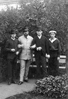Tsar Alexander III with his sons and nephew Tsar Alexander III with his sons and nephew
