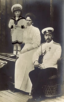 Alexei Gallery: Tsar Nicholas II, Alexandra Feodorovna and Tsarevich Alexei