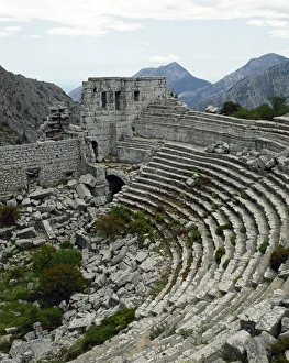 Turkey. Asia Minor. Termessos. Greco-Roman city. Roman Theat Turkey. Asia Minor. Termessos. Greco-Roman city. Roman Theat