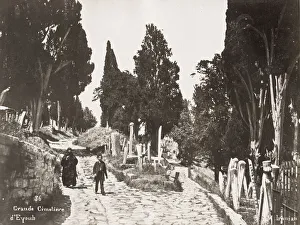 Turkey, Constantinople, Istanbul - The Eyüp Cemetery Turkey, Constantinople, Istanbul - The Eyüp Cemetery