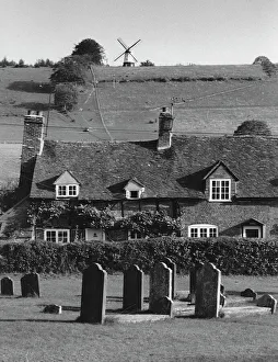 Graves Gallery: Turville village and windmill, Buckinghamshire