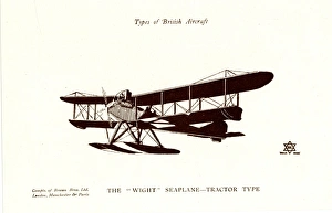Types of British Aircraft - The Wright Seaplane, tractor typ Types of British Aircraft - The Wright Seaplane, tractor typ