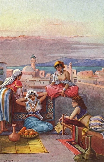 Typical Fantasy Harem Scene from the Middle East Typical Fantasy Harem Scene from the Middle East