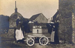 Typical Victorian manual parish water supply on wheels Typical Victorian manual parish water supply on wheels