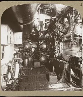 Ships And Boat Prints: German U-Boat Interior Print