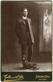 Uncle Tony, with his dachshund Solon - Oxford Uncle Tony, with his dachshund Solon - Oxford