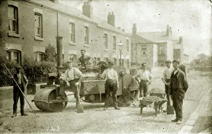 Uncommon Council Steam Roller at Roadworks Uncommon Council Steam Roller at Roadworks