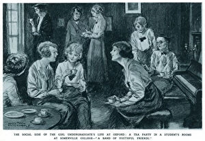 Undergraduate female student tea party, December 1920