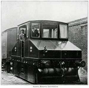 Underground railway petrol locomotive, London Underground railway petrol locomotive, London