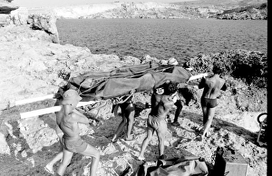 Inflatable Gallery: Underwater house being carried, Malta