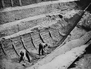 Sutton Gallery: Unearthing the ship-grave of an Anglo-Saxon warrior king at Sutton Hoo, Suffolk