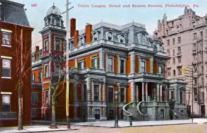 Curving Gallery: Union League, Broad and Sanson Street, Philadelphia, PA, USA