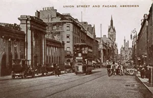 Trams Gallery: Union Street and Facade, Aberdeen, Scotland