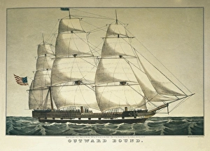 United States, 19th c. Outward Bound, clipper United States, 19th c. Outward Bound, clipper