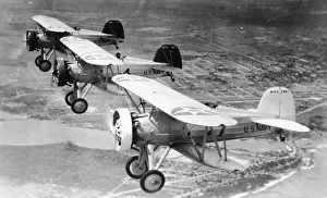 Trainers Gallery: United States Navy Boeing F4B-1 fighters A8145, A8137 + one
