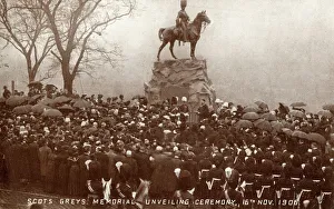 Unveiling of the Royal Scots Grey Memorial, Princes Street Unveiling of the Royal Scots Grey Memorial, Princes Street