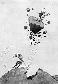 Unwavering Divotion by Heath Robinson - golf cartoon Unwavering Divotion by Heath Robinson - golf cartoon