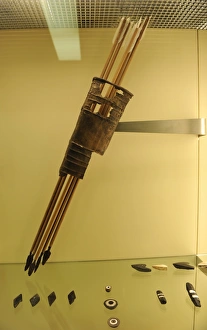 Urartu civilization. Arrows and quiver from Tushpa or Toprak Urartu civilization. Arrows and quiver from Tushpa or Toprak