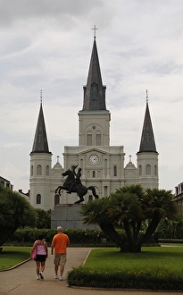 USA. New Orleans. Cathedral-Basilica of Saint Louis, King of USA. New Orleans. Cathedral-Basilica of Saint Louis, King of