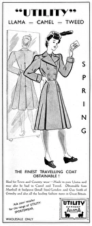 Utility travelling coat, 1941 Utility travelling coat, 1941