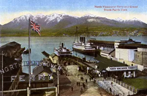 Vancouver, Canada - North Vancouver Ferry - Grand Trunk Dock Vancouver, Canada - North Vancouver Ferry - Grand Trunk Dock