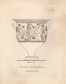 Vase decorated with mythical figures from the British Museum Vase decorated with mythical figures from the British Museum