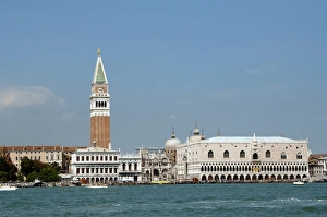 Venice. Campanile of St. Mark and the Ducal Palace of the D Venice. Campanile of St. Mark and the Ducal Palace of the D