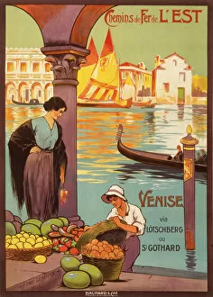 Gondola Gallery: Venice travel poster