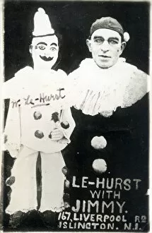 Pierrot Gallery: Ventriloquist Mr Le-Hurst with his dummy Jimmy - Liverpool