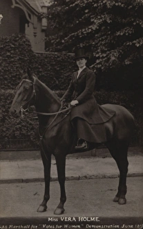 Holme Gallery: Vera Holme Marshal at Suffragette March