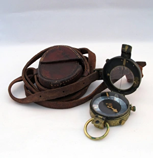 Verners Patent compass with broad arrow, dated 1916 Verners Patent compass with broad arrow, dated 1916