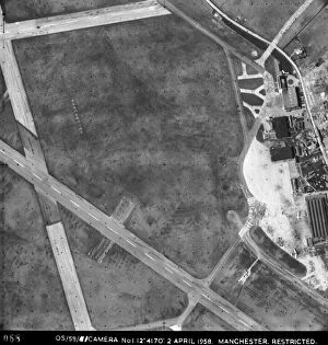 Aerial Photography Gallery: Vertical Aerial Photograph of a Manchester Airport Runwa?