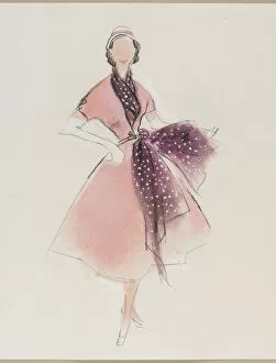 Silk Gallery: Victor Stiebel / Day Dress