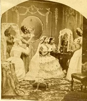 Brides Gallery: Victorian bride preparing for her wedding