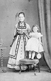 Victorian girl with her nanny (Polhill-Turner family)