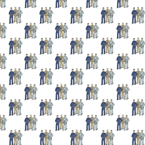 <b class=qtipBold><figcaption>Victorian men in pyjamas</figcaption></b><br>Repeating Pattern - Victorian men in pyjamas. *PLEASE NOTE that the magnifying glass is solely to show the detail of the repeating pattern and will not feature on the final file.*<br><em>© Mary Evans Picture Library</em> Victorian men in pyjamas