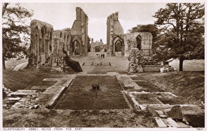 View of Abbey ruins, Glastonbury, Somerset View of Abbey ruins, Glastonbury, Somerset