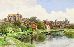 Arundel Collection: View of Arundel from the river, West Sussex