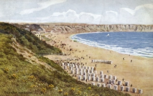 View of the beach at Filey Bay, North Yorkshire View of the beach at Filey Bay, North Yorkshire