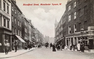 View of Blandford Street, Manchester Square, London View of Blandford Street, Manchester Square, London