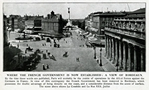 View of Bordeaux, location of French government, WW1 View of Bordeaux, location of French government, WW1