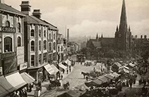 View of Bull Ring Market, Birmingham, West Midlands