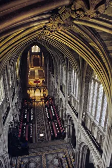 View from ceiling of Lichfield Cathedral View from ceiling of Lichfield Cathedral