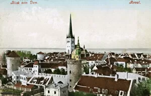 Rooftops Gallery: View of the Church of St Olaf - Tallinn, Estonia (Reval)