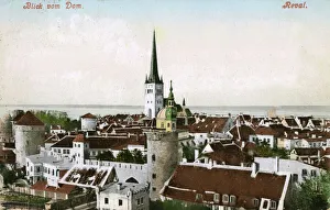 Rooftops Gallery: View of the Church of St Olaf - Tallinn, Estonia (Reval)