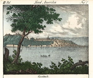 View of the city of Quebec, Canada, on the View of the city of Quebec, Canada, on the