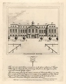 View of Clarendon House, 17th century View of Clarendon House, 17th century