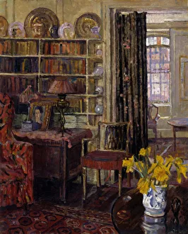 View of a domestic interior, probably the home of Charles Ai View of a domestic interior, probably the home of Charles Ai