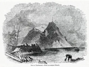 View of Dumbarton Castle and Rock, Scotland View of Dumbarton Castle and Rock, Scotland