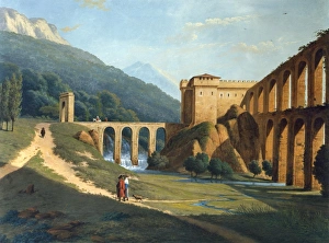 A View of a Fortified Aqueduct, by Joseph August Knip A View of a Fortified Aqueduct, by Joseph August Knip